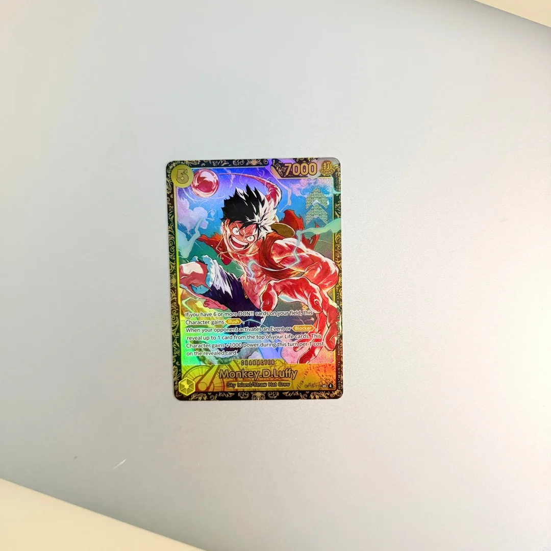 Suitable for One Piece Sky Island Theme DIY Flash Cards OP15-108 Nami OP15-119 Monkey.D.Luffy Nico Robin Game Collection Card