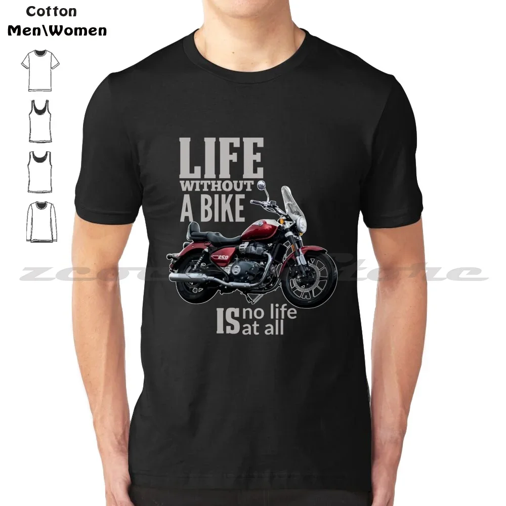 Super Meteor 650 T Shirt Designs By Gear2Ride 100% Cotton Men And Women Soft Fashion T-Shirt Meteor 650 Motorcycle Interceptor