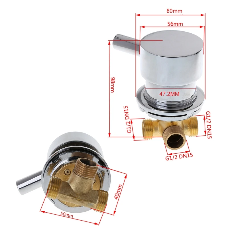 Cold & Hot Water Mixing for Adjustable Cold Hot Mixer Two In