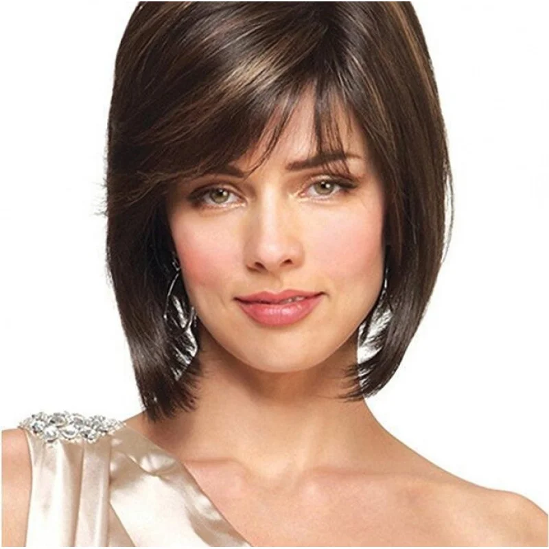 

European American wigs for women, face-slimming and voluminous