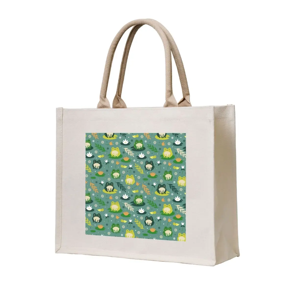 

Cute frogs pattern Tote Bag bags luxury women tote bag canvas tote bags aesthetic