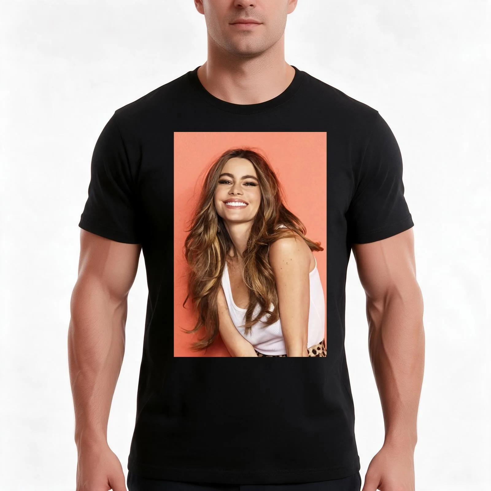 Actrees Popular T-Shirt, Summer Casual Cotton Tee, Oversized Streetwear Tops, Vintage Graphic Print, Loose Fit Short Sleeve