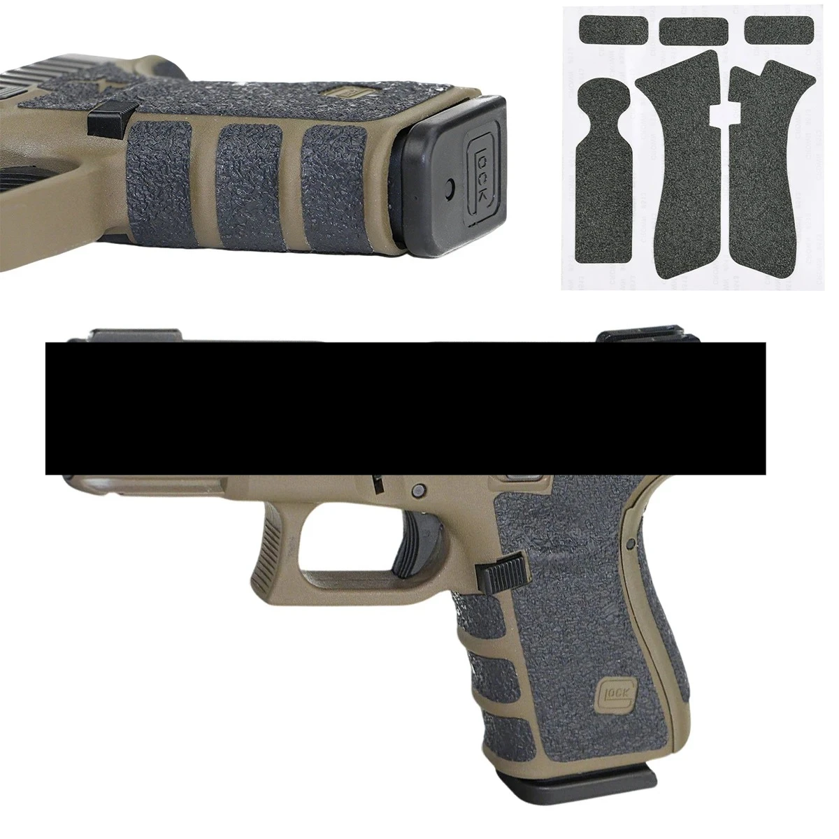 Tactical Magazine Accessories Non-slip Rubber Texture Grip Wrap Tape Glove For G-lock 17 19 20 21 22 25 26 27 33 Holster 9mm
