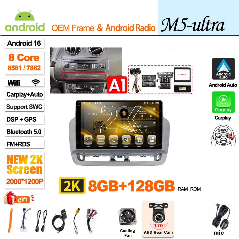 Android 16 For SEAT Ibiza 6J IV 4 2008 - 2015 Multimedia Video Player Car Radio Player Auto Stereo CarPlay Mirror Link DVD QLED image 3
