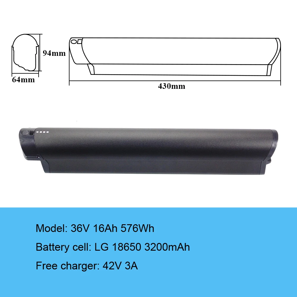 Leon Cycle Moskou M3 ebike pack 36V 48V 10Ah 13Ah 14Ah 16Ah 17.5Ah Reention EEL frame intube elektrische fiets batterijen