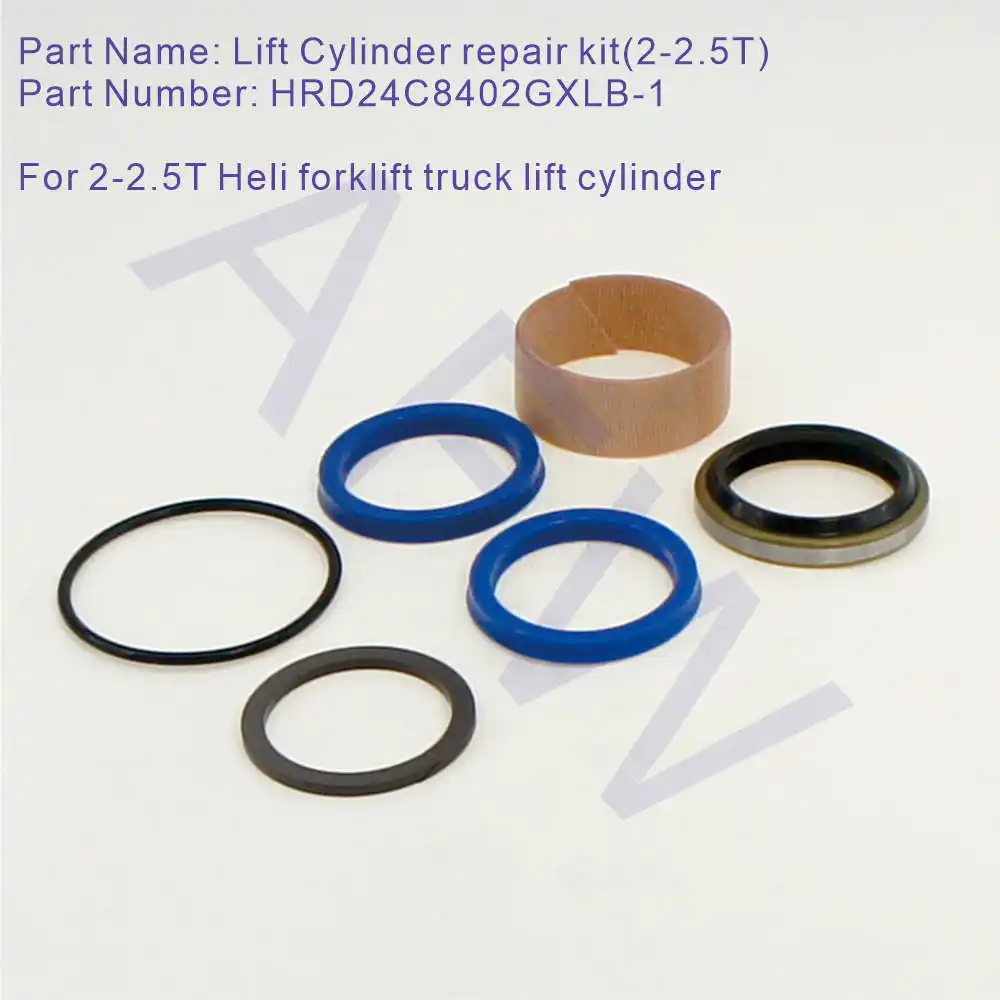 

HRD24C8402GXLB-1, Lift Cylinder repair kit, For 2-2.5T Heli forklift truck lift cylinder.