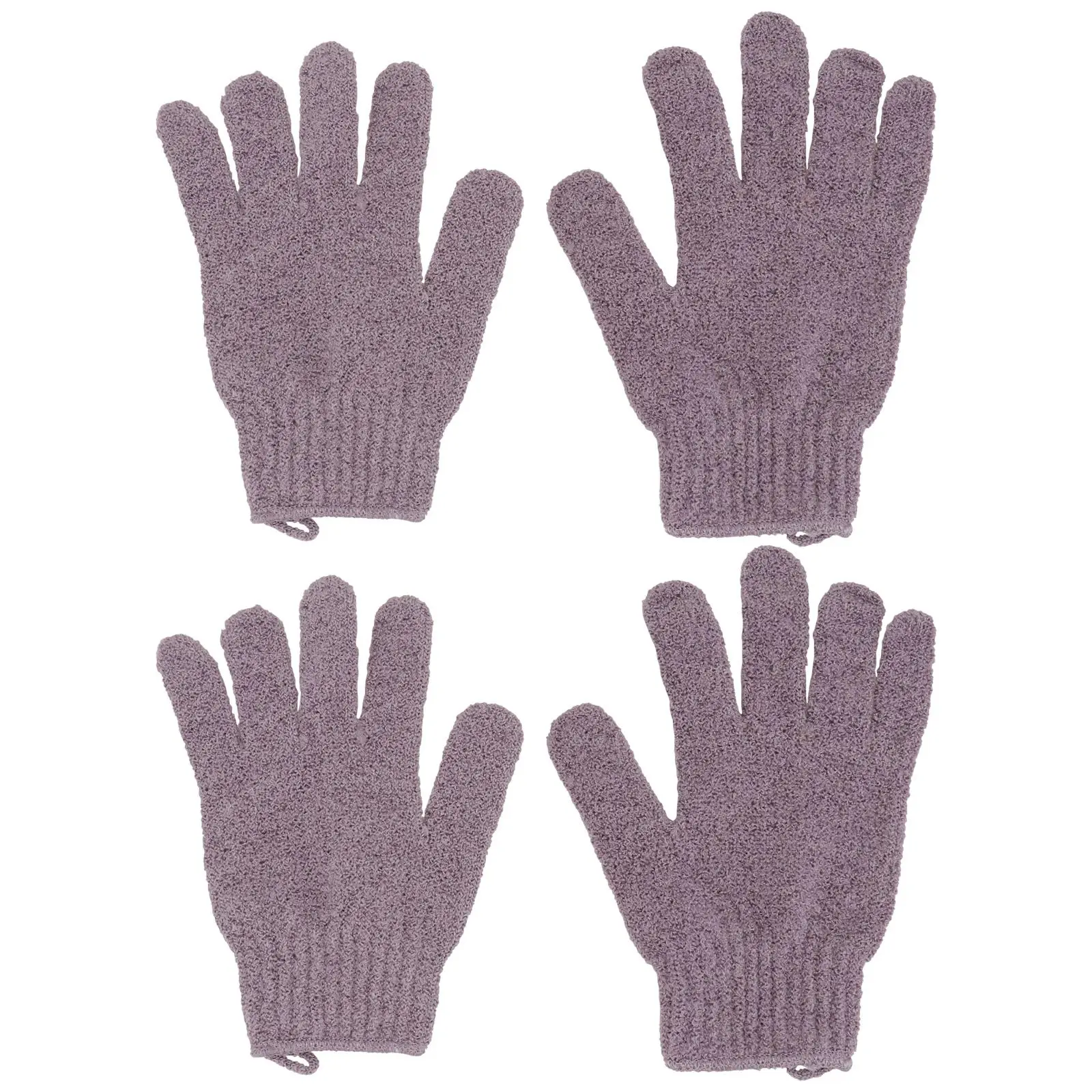 

2 Pair Frosted Bath Gloves Work Towel Removal Scrubbing Mitts Adult Exfoliating
