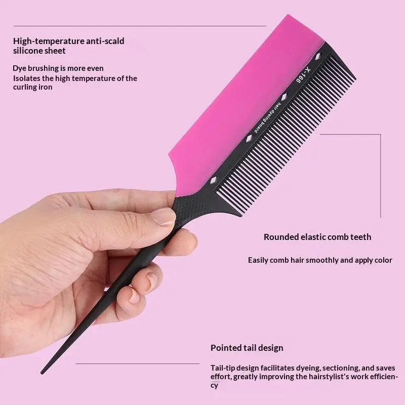 1Pcs 2 In 1 Hair Dye Brush Comb Beginner Friendly Hair Coloring Tool For Home DIY Gradient Hair Styling Use