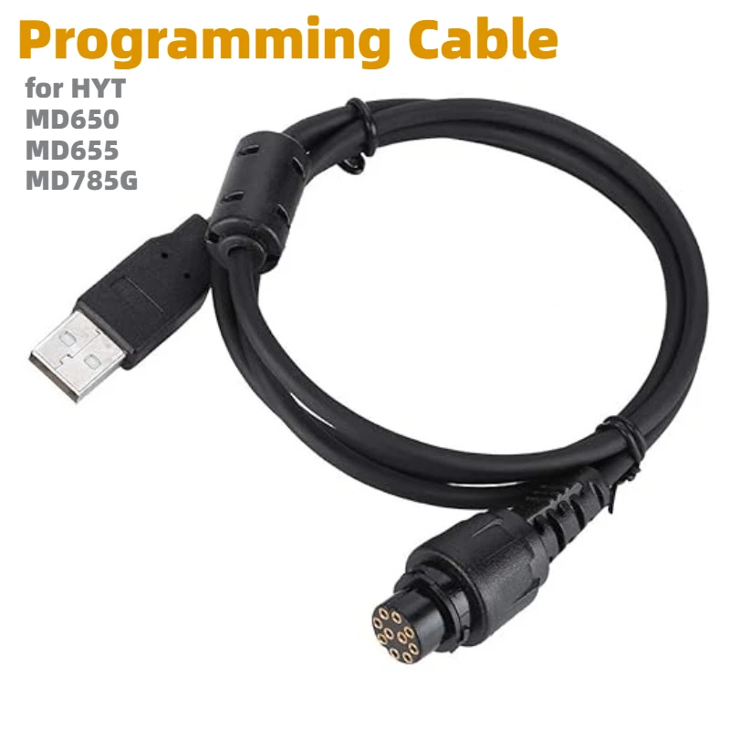 

HYT 10Pin PC47 USB Programming Cable for Hytera MD652 MD655 MD658 MD656 MD780 MD785 MD782 MD786 RD980 RD985 RD986 RD960 RD965