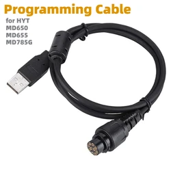 HYT 10Pin PC47 USB Programming Cable for Hytera MD652 MD655 MD658 MD656 MD780 MD785 MD782 MD786 RD980 RD985 RD986 RD960 RD965