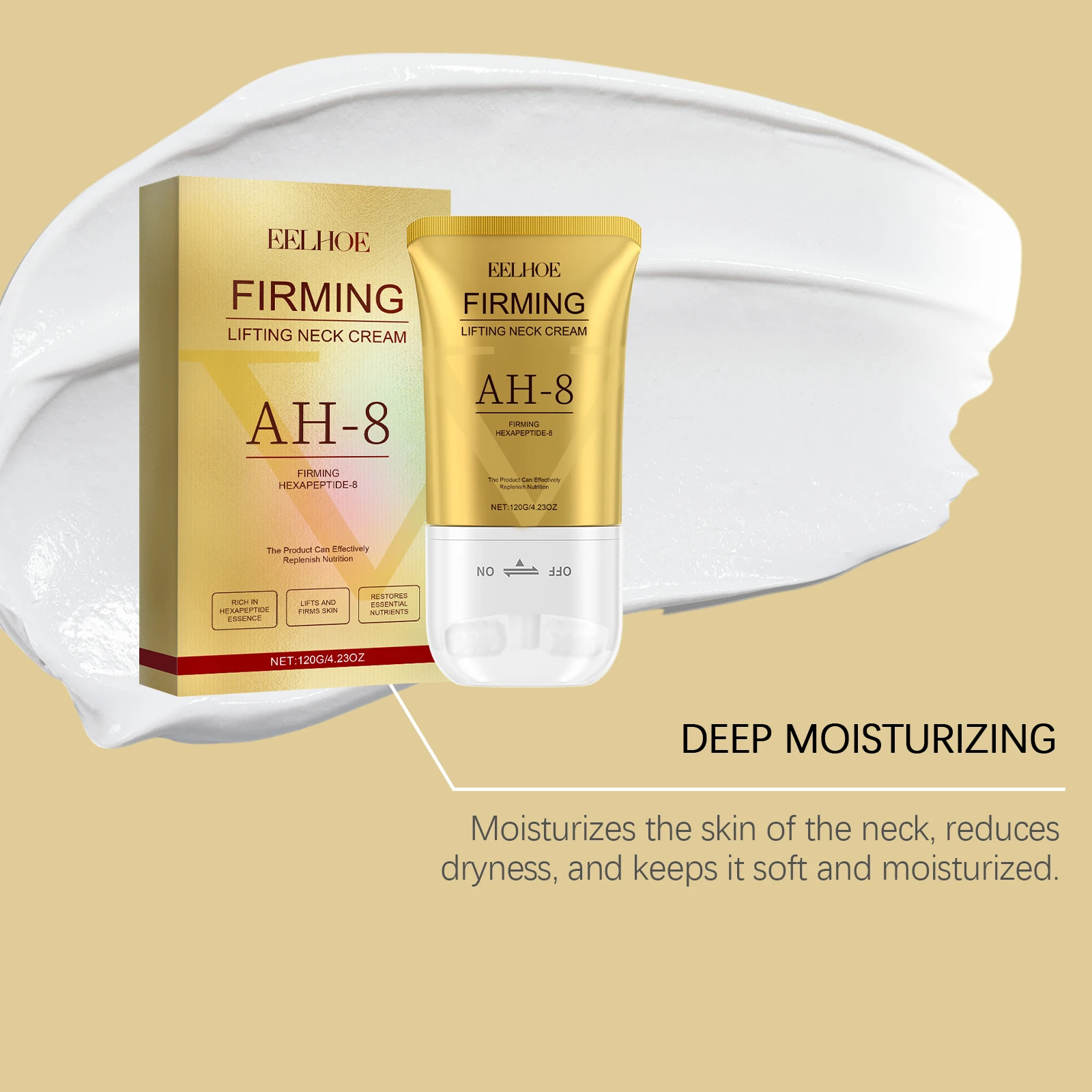 كريم الأسطوانة لشد الرقبة ترطيب رفع البشرة يتلاشى الخطوط الدقيقة يقلل من الذقن المزدوجة سطع الرقبة تجديد الرعاية المستحضرات #5