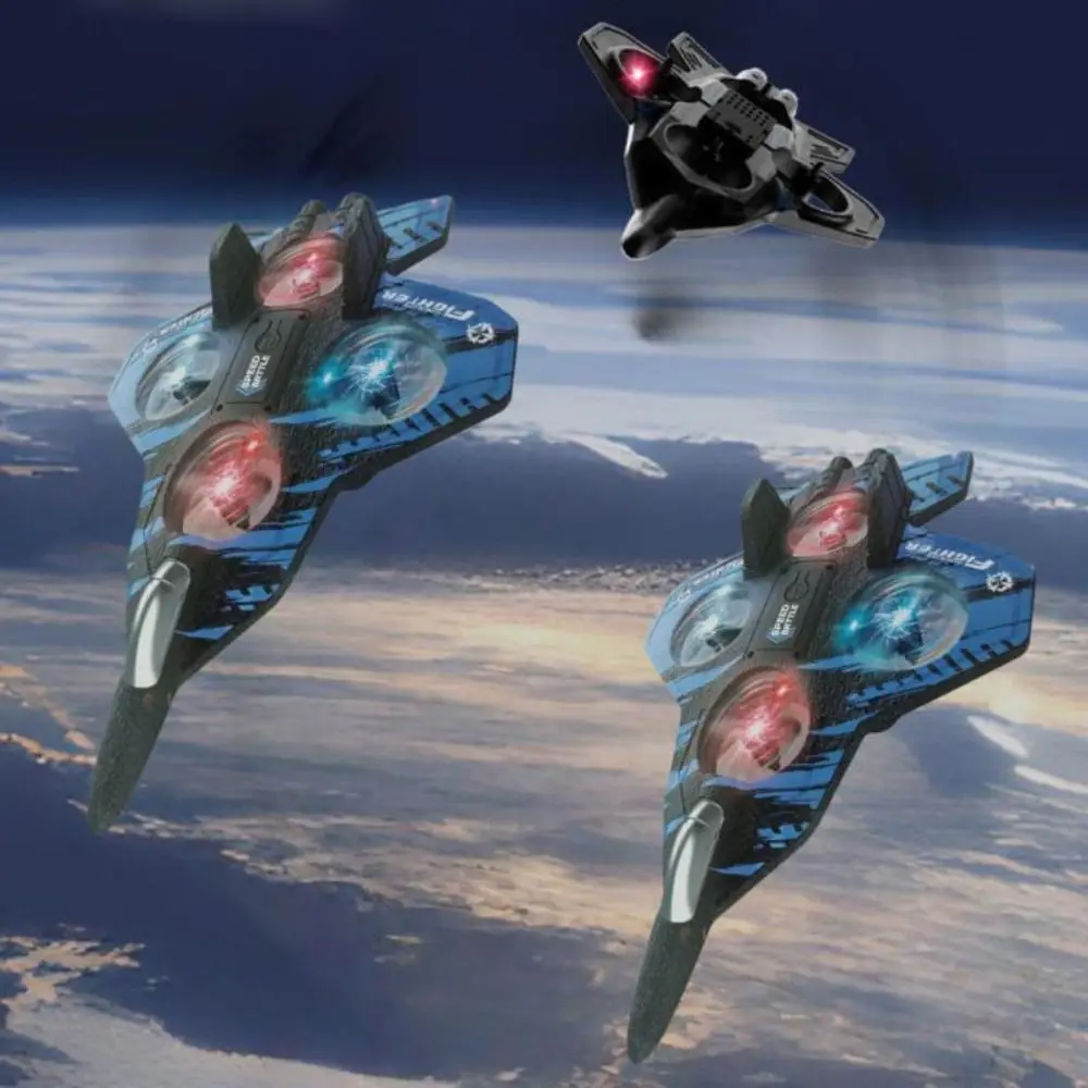 เฮลิคอปเตอร์บังคับวิทยุโฟม EPP แบบชาร์จไฟได้ พร้อมเซ็นเซอร์แรงโน้มถ่วง มอเตอร์สี่ตัว พกพาสะดวก มีไฟ  แบบเครื่องบินเจ็ทบังคับวิทยุ