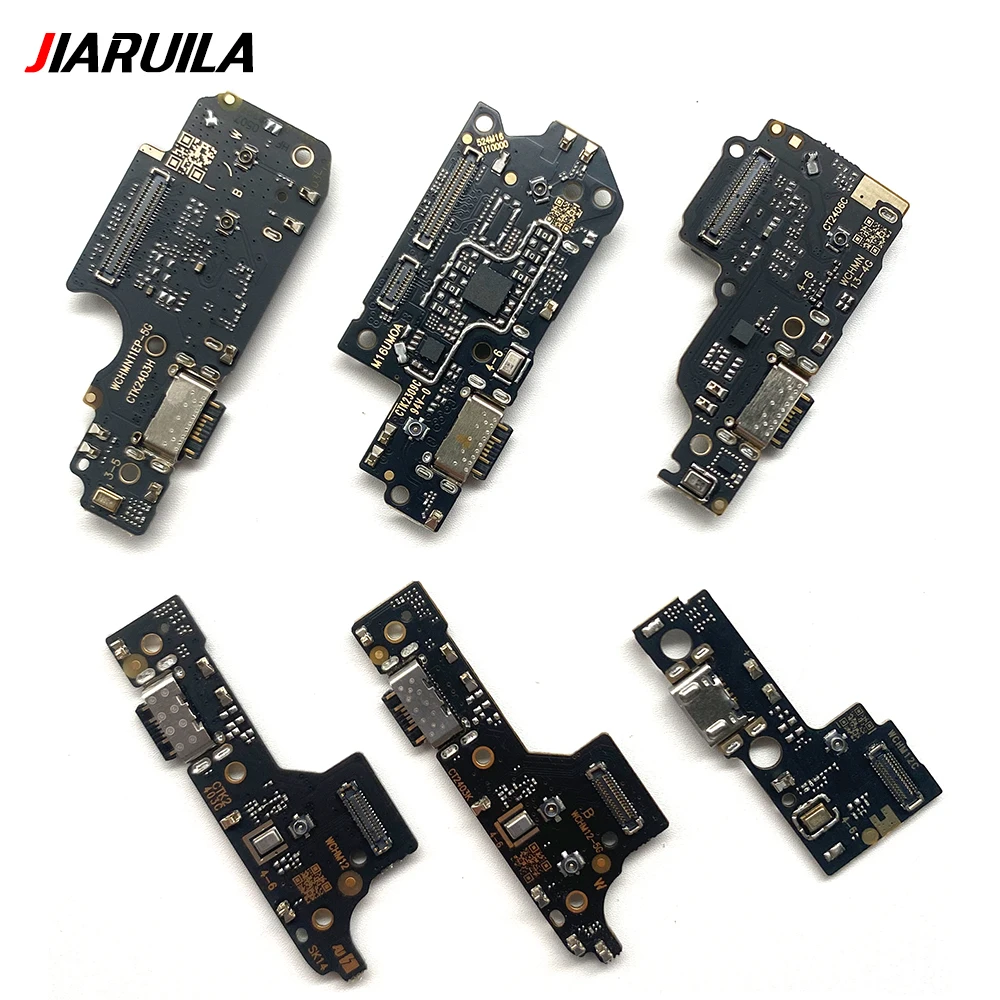 10Pcs Great USB Charging Port Board Flex Connector Parts For Xiaomi Redmi 124G 5G 12C A3 Note 12 13 Mi 12 13T Poco C61 X4 Pro 5G