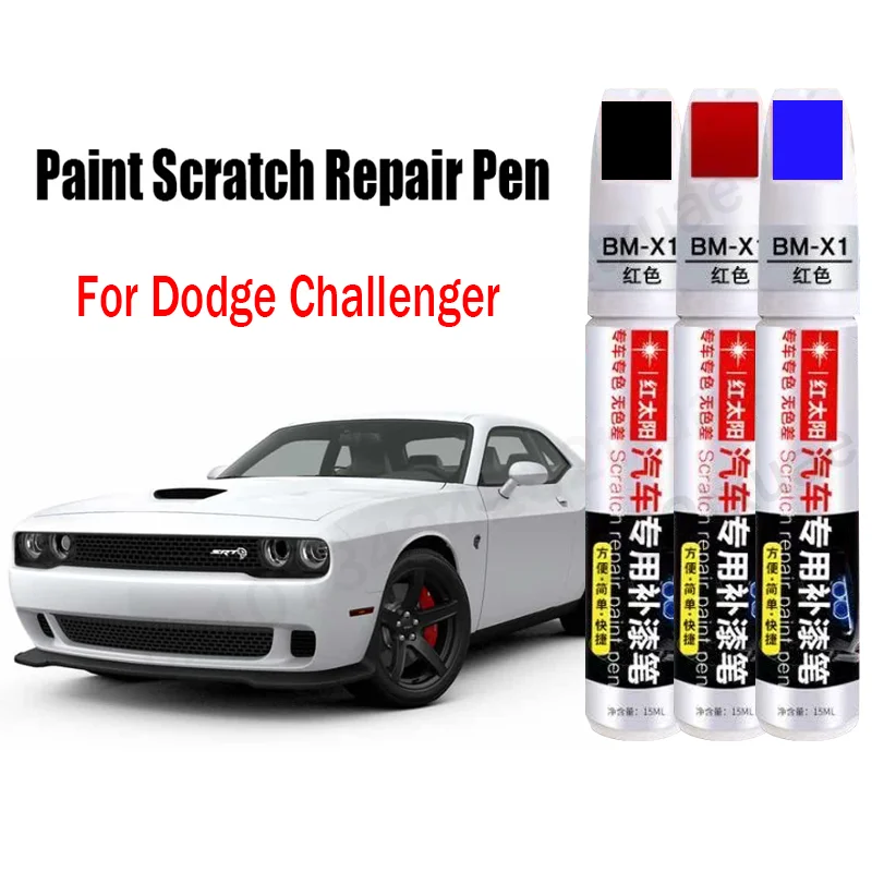 Car Paint Scratch Repair Pen for Dodge Challenger Car Touch-up Pen Paint Scratch Remover Accessories White Black