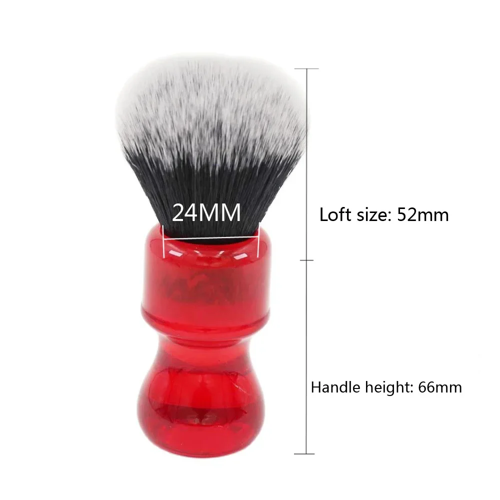 Yaqi 24mm Ruby Tuxedo Knot Barbearia فرشاة الحلاقة هدية عيد ميلاد لصديقها