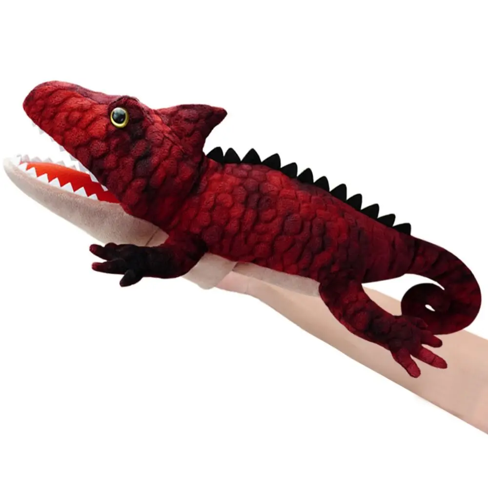 เต่า Salamander หุ่นมือสัตว์ Lizard งูกบจระเข้ตุ๊กตาหุ่นมือตุ๊กตาสัตว์จําลองเล่าเรื่องหุ่น