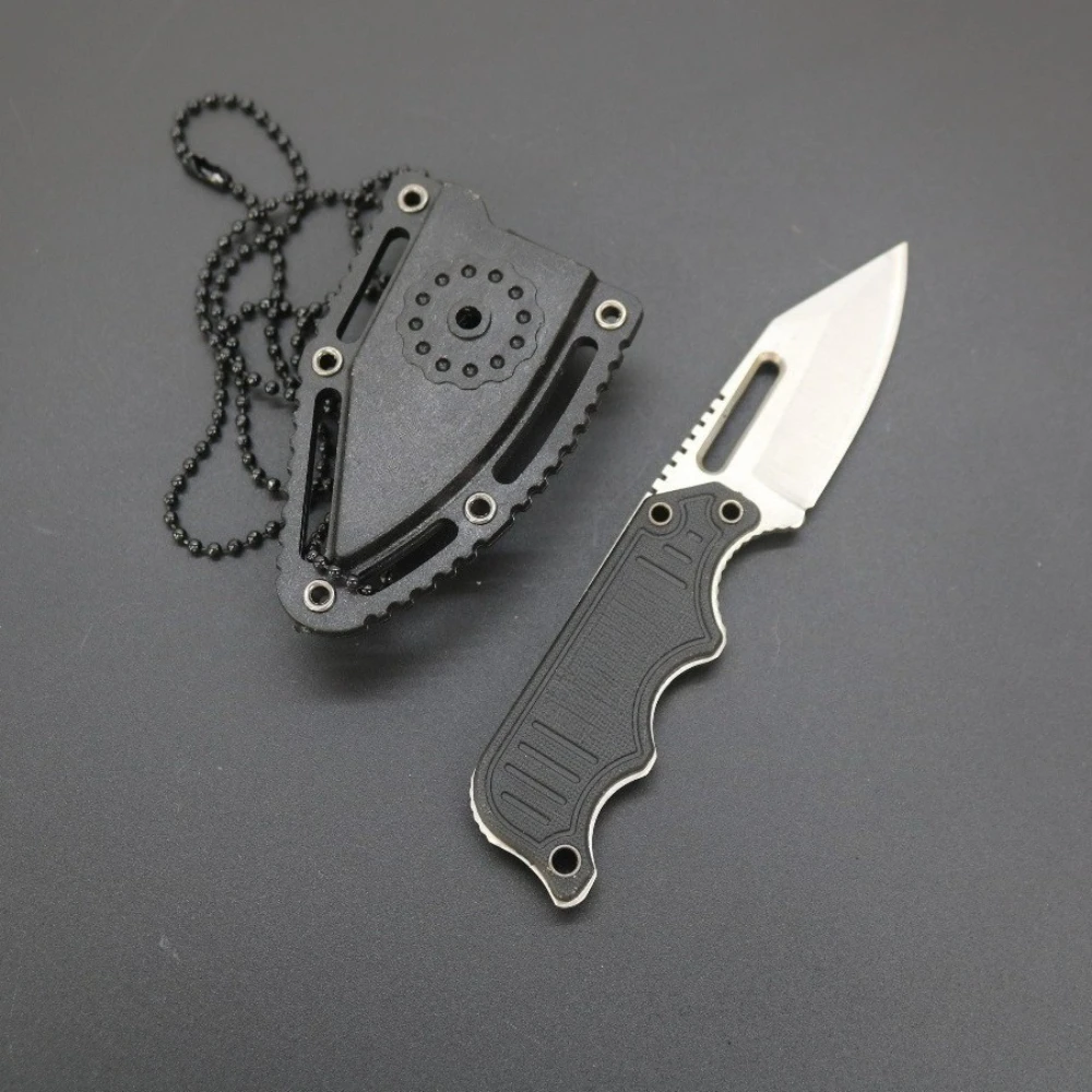 الأكثر مبيعا شفرة مثبتة 5Cr15MoV بليد G10 مقبض صلابة عالية حافة حادة أداة تخييم في الهواء الطلق الفاكهة سكين الدفاع عن النفس #2