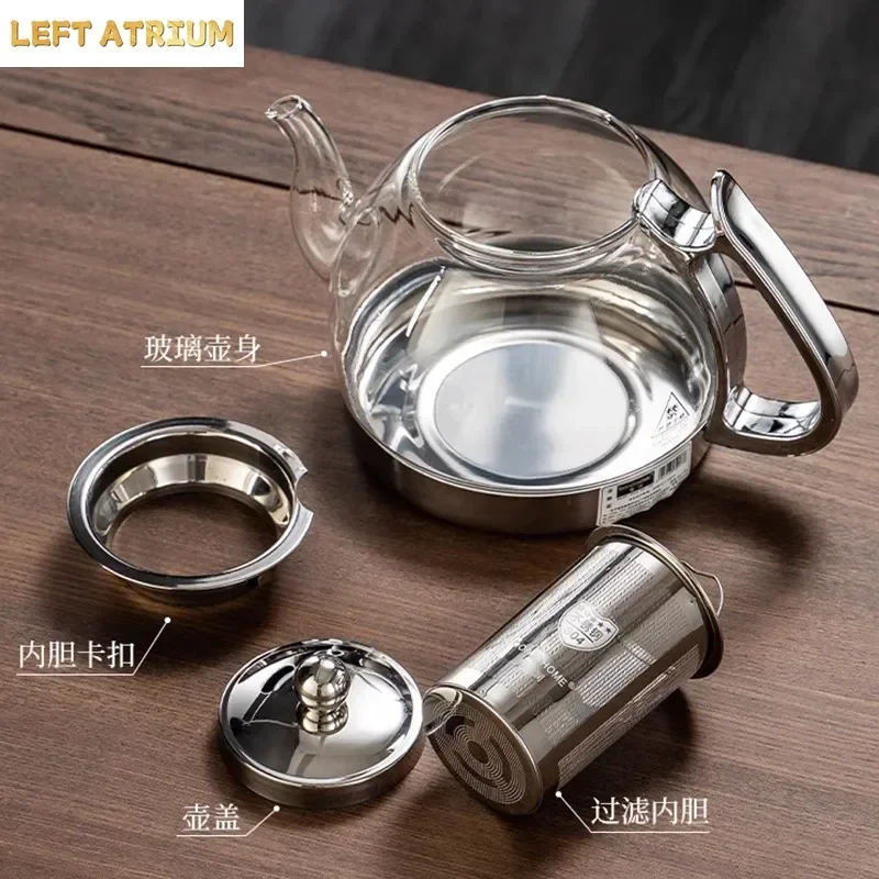 Induction cooker special pot boil tea dedicated cooker glass pot stainless steel liner kettle flower tea pot