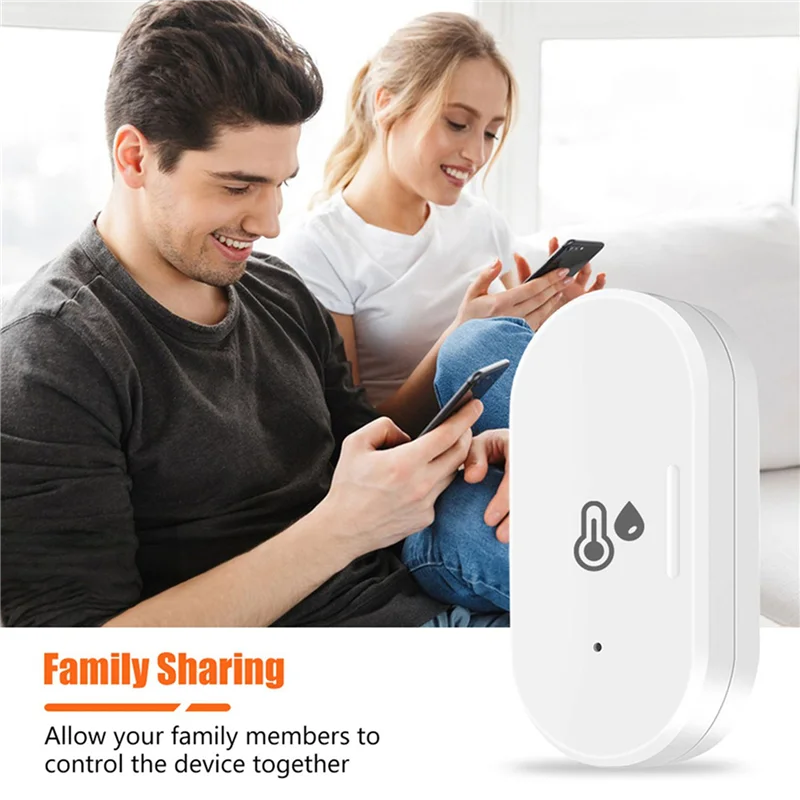 

【Горячая продажа】4X Tuya Zigbee умный датчик температуры и влажности, мини-думи температуры