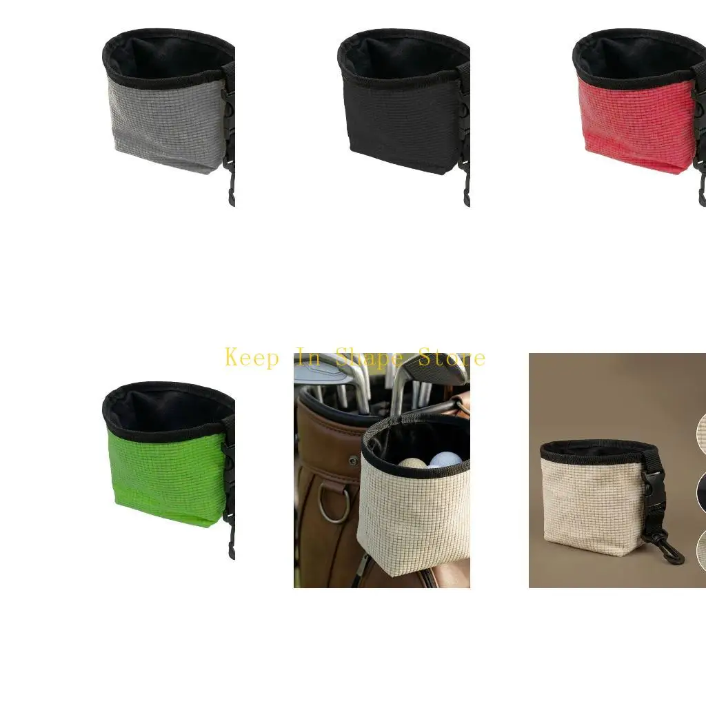 U1JC Light Weight Golf Club and Ball Cleaning Pouches With Waterproof Lining And Removable Clip For Golf Gear Maintenance