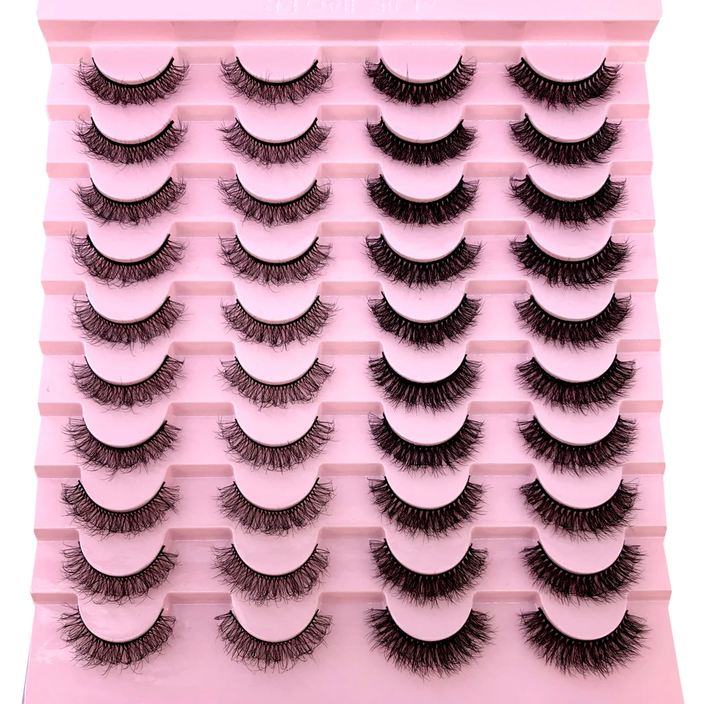 Neu: 20 Paar Natürliche Dicke Künstliche Wimpern, Lange 6D Nerz-Wimpern für Make-up und Wimpernverlängerung – Detail 13