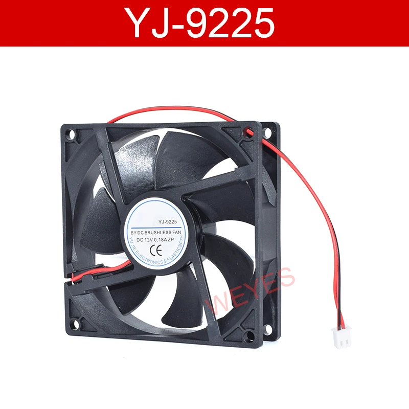 Brand new for YJ-9225  DC12V 0.18A 9cm fan for refrigerator Well Tested