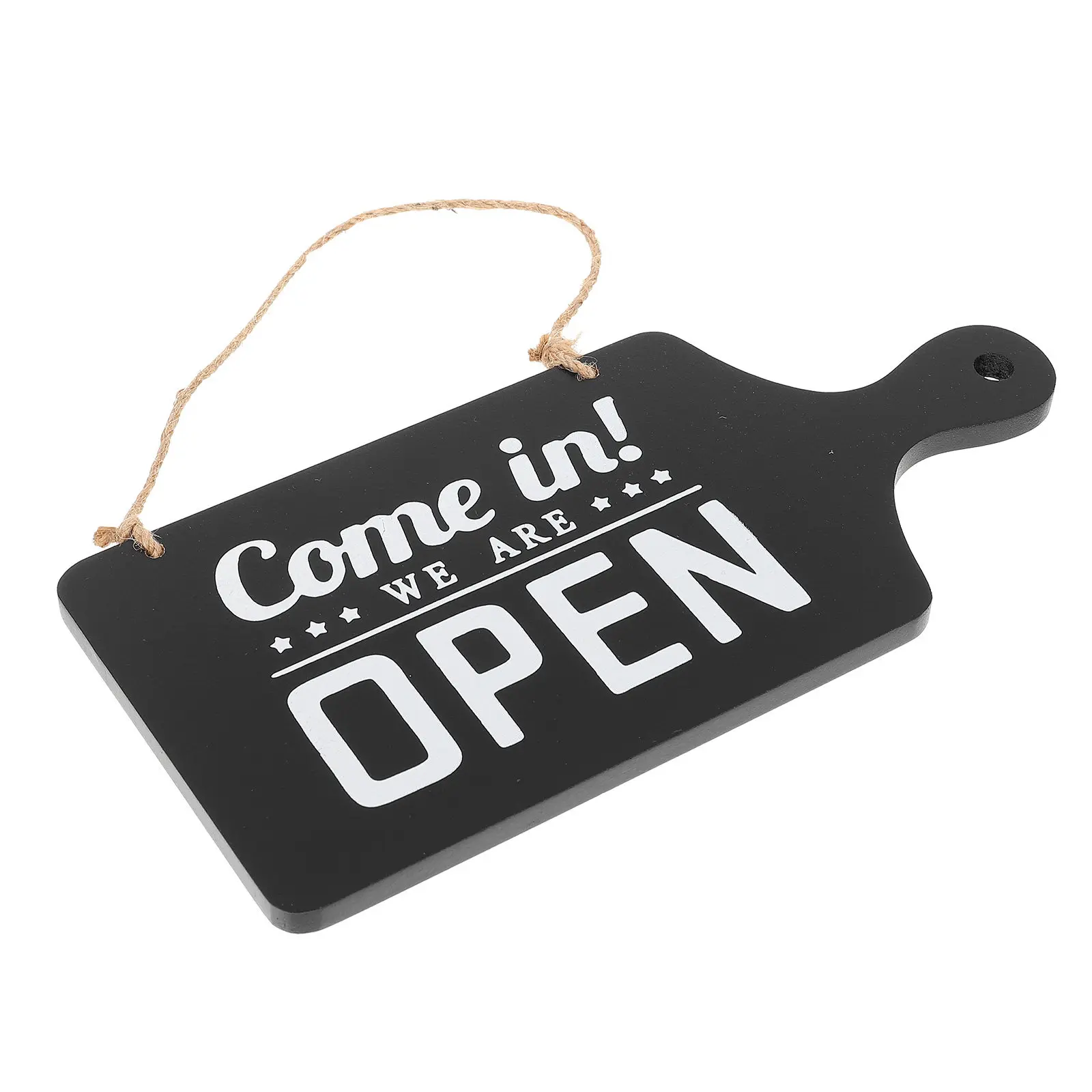 

Decorative Open Closed Sign Vintage Wooden Door Plate Pendant Delicate Appearance Fine Texture Long-Lasting Durability Practical