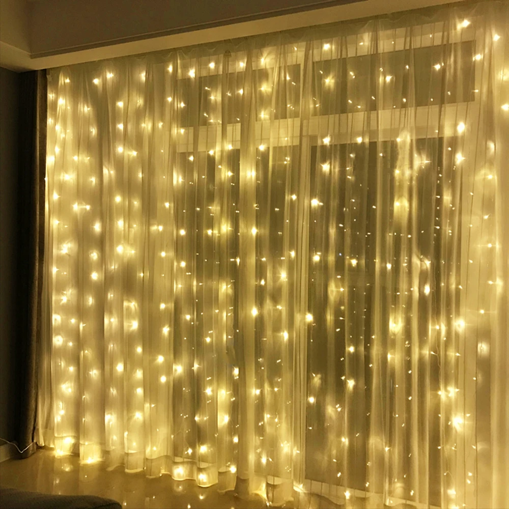 3x3/6x3/9x3m LED Icicle String Lights Christmas Fairy Lights Garland Outdoor Home For Wedding/Party/Curtain/Garden Decoration image 6