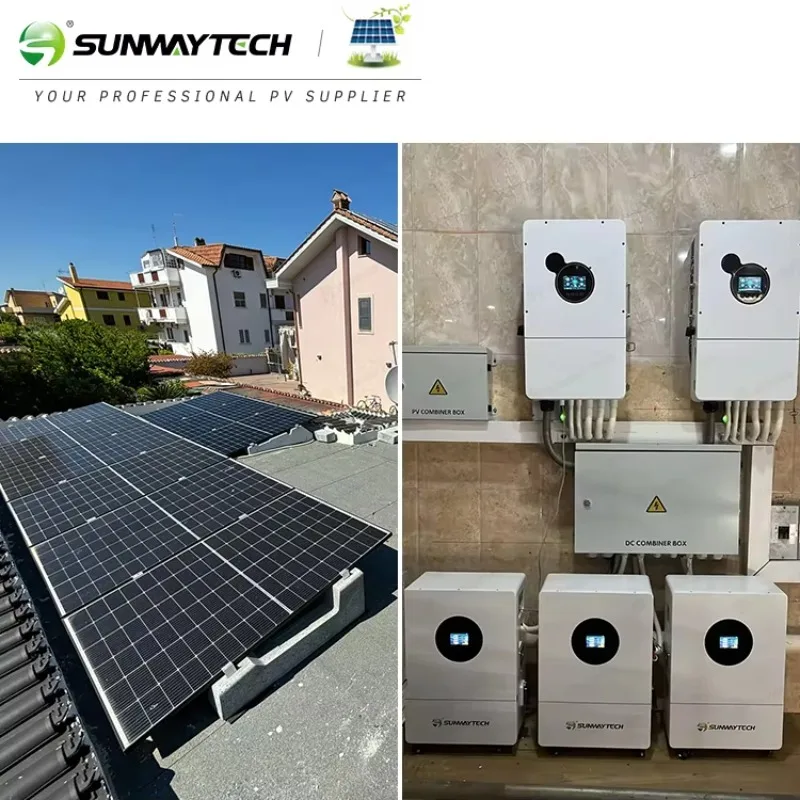 Full Set up Solar System 6kw Package Hybrid 6000 Watt Complete Solar System for Home Hybrid