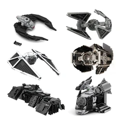 NEW Space Series MOC The Imperial Tie Silerncer Striker Interceptor Bricks Model Fighters Building Blocks DIY Toys Gifts