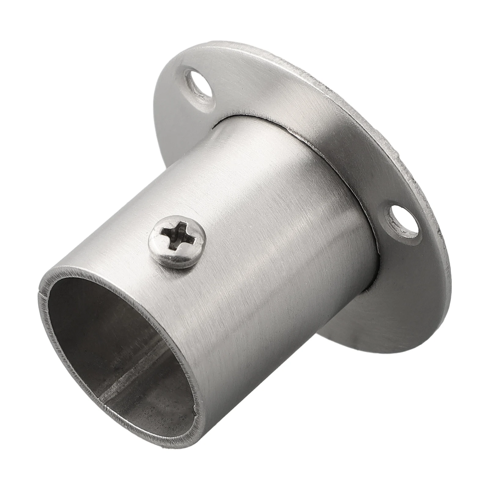 

19.5mm Closet Rod Brackets 22.5mm Closet Clothes Flange High quality Holder Rod Socket Stainless Steel Cabinet