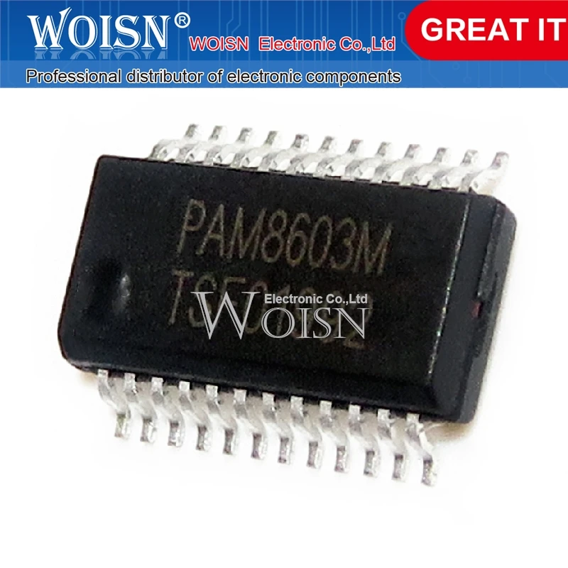 5pcs/lot PAM8603M PAM8603 SSOP-24 In Stock