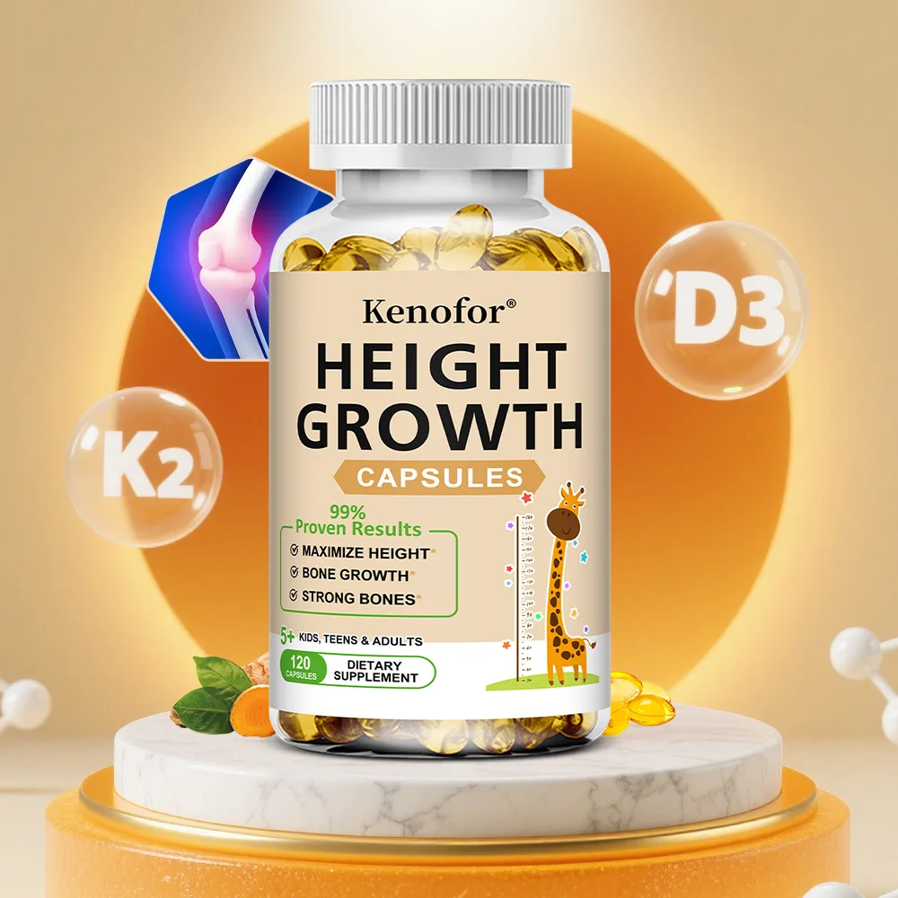 

Height Growth Capsules - With Vitamins and Calcium - Increase Bone Strength Promotes Growth, Adults Children