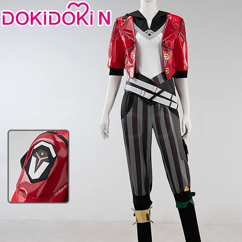 【Jan. Limited 5%OFF】IN STOCK Vi Cosplay Costume Game LOL Cosplay【XS-3XL】DokiDoki-N Women Suit Vi Cosplay Red Coat Plus Size