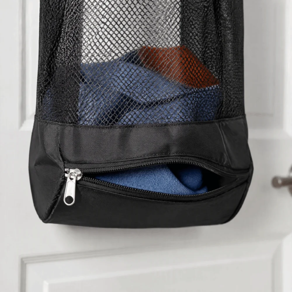 Can Be Hung Hanging Laundry Basket Net Fabric Storage No Drilling Required Wall-mounted Dirty Laundry Basket Household
