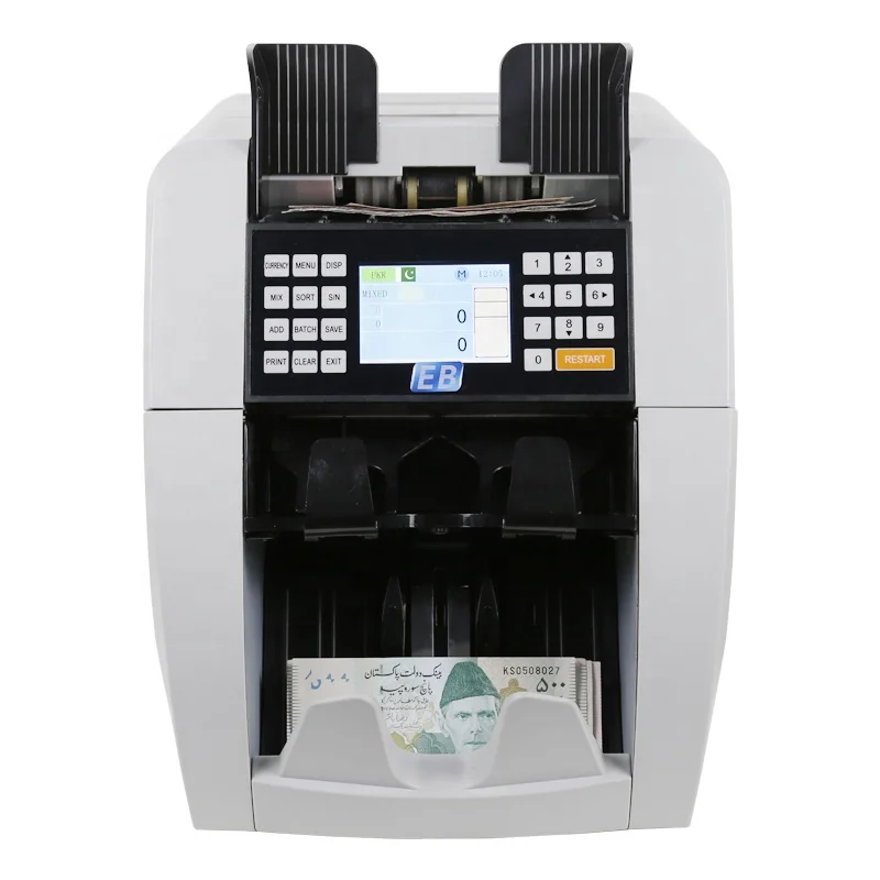 CIS 2 Pocket Mixed Denomination Automatic Banknote Sorter Discriminator Counter counting and detecting Multi Currency Sorting