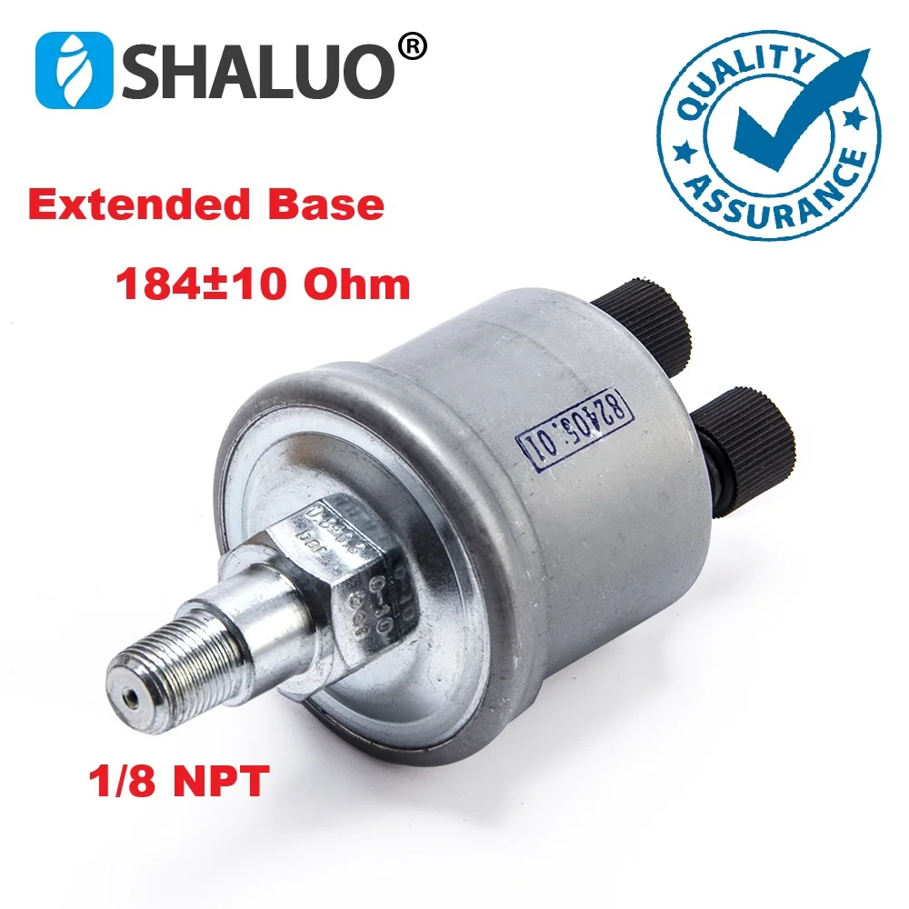 High Quality 0-10Bar 1/8 NPT Diesel Engine Oil Pressure Sensor Plug Switch For Generator Parts Gauge Alarm 0.8±0.2Bar 184±10 Ohm