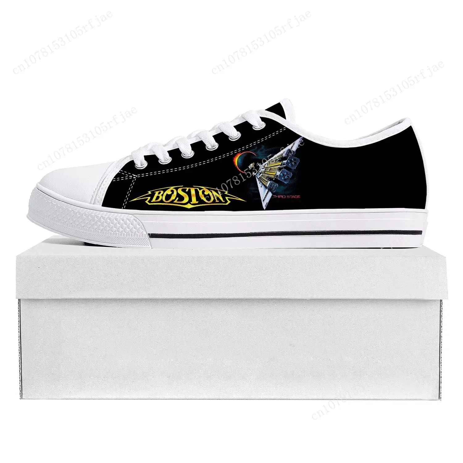 

Boston Band Rock Band Low Top High Quality Sneakers Mens Womens Teenager Canvas Sneaker Prode Casual Couple Shoes Custom Shoe