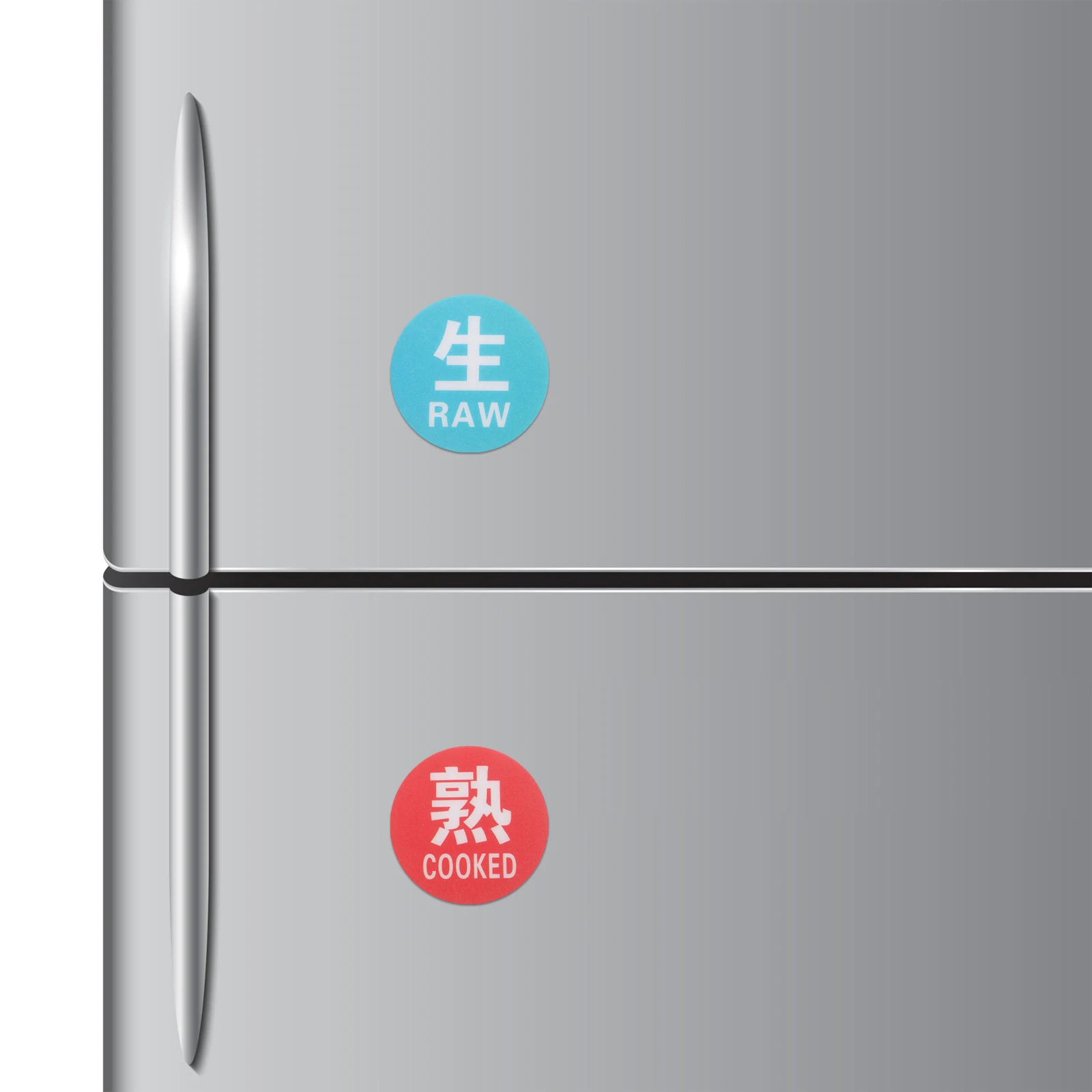 

10pcs Cleaning Reminder Sign Reusable Stickers Kitchen Wall Decals Fridge Labels Food Safety Signs Raw Cooked Separation