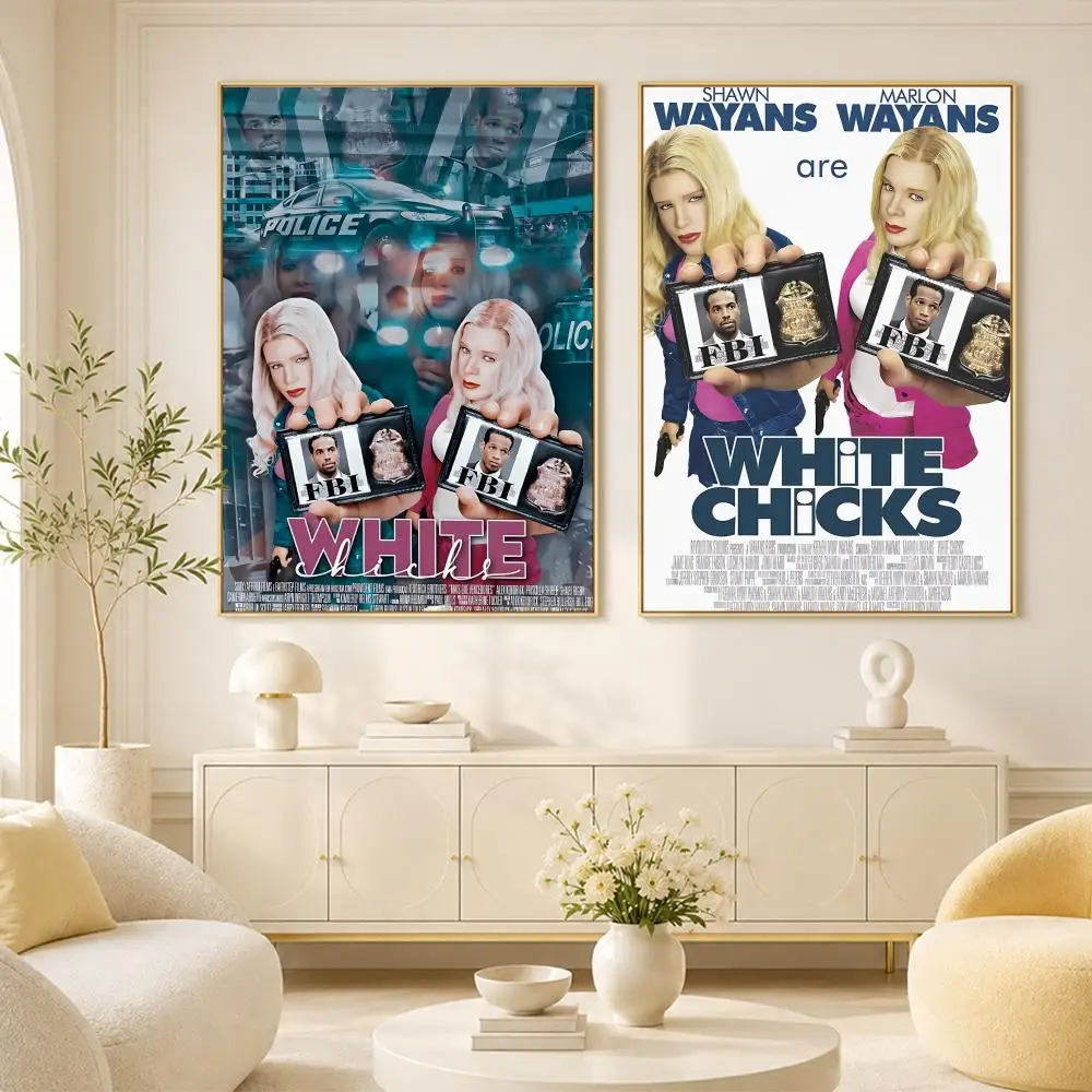 White Chicks Poster Room Home Decoration Interior Wall Art Printing Garage Posters Gift