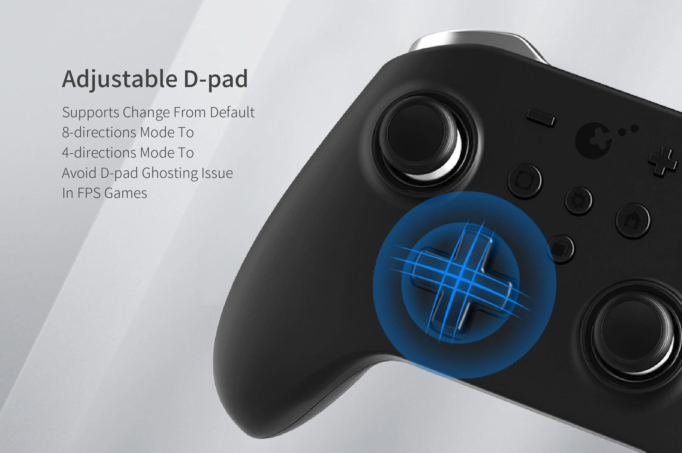 GuliKit Bluetooth-Spielcontroller mit TMR-Joystick und Hyperlink 2 Adapter für Windows/Switch 2/Steam Deck/iOS/macOS – Detail 8