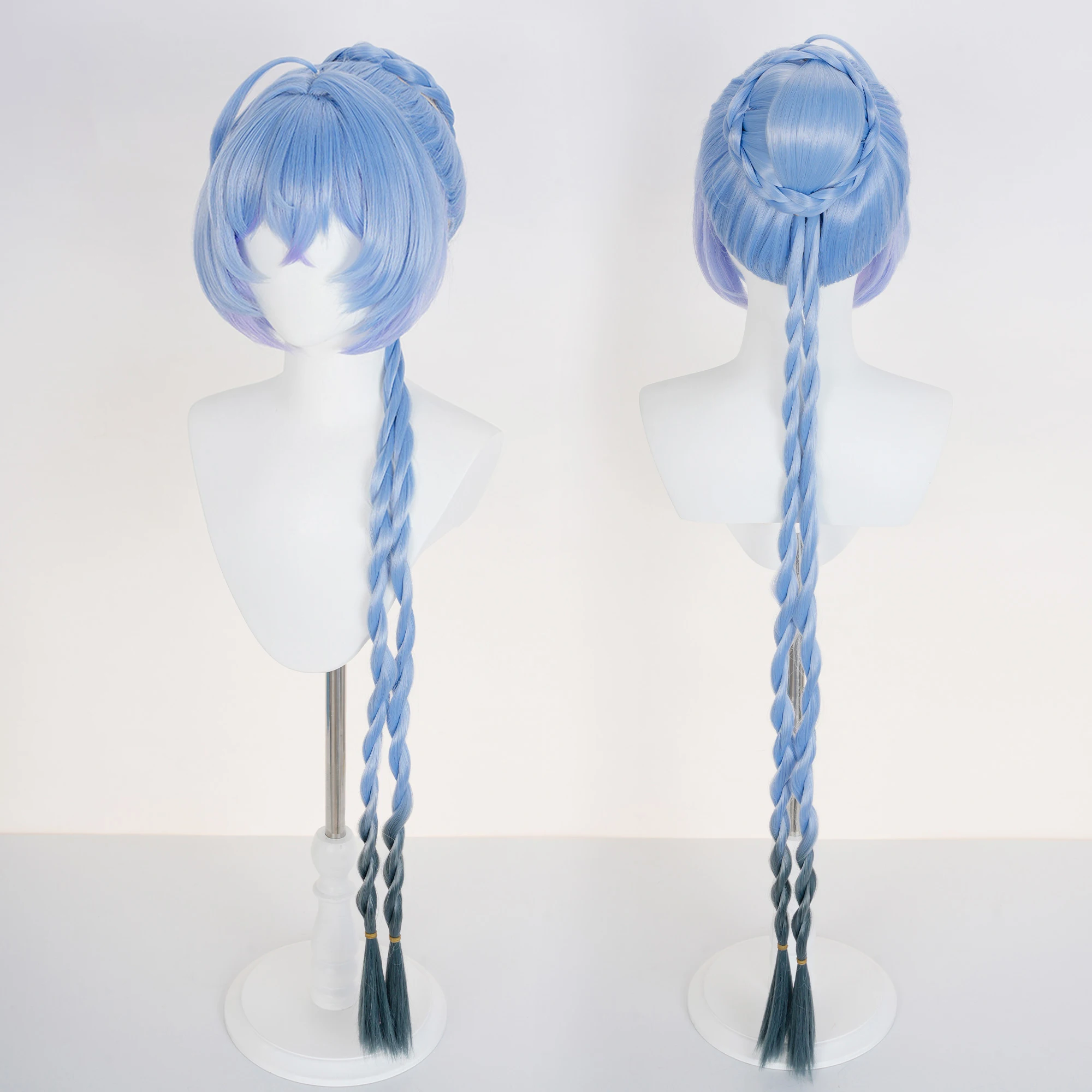 Game Zenless Zone Zero Lucia Coplay Wig Night Emissary Lucia Blue Braid Wig Lyusiya For Women Men Hallowmas Party Adult Props