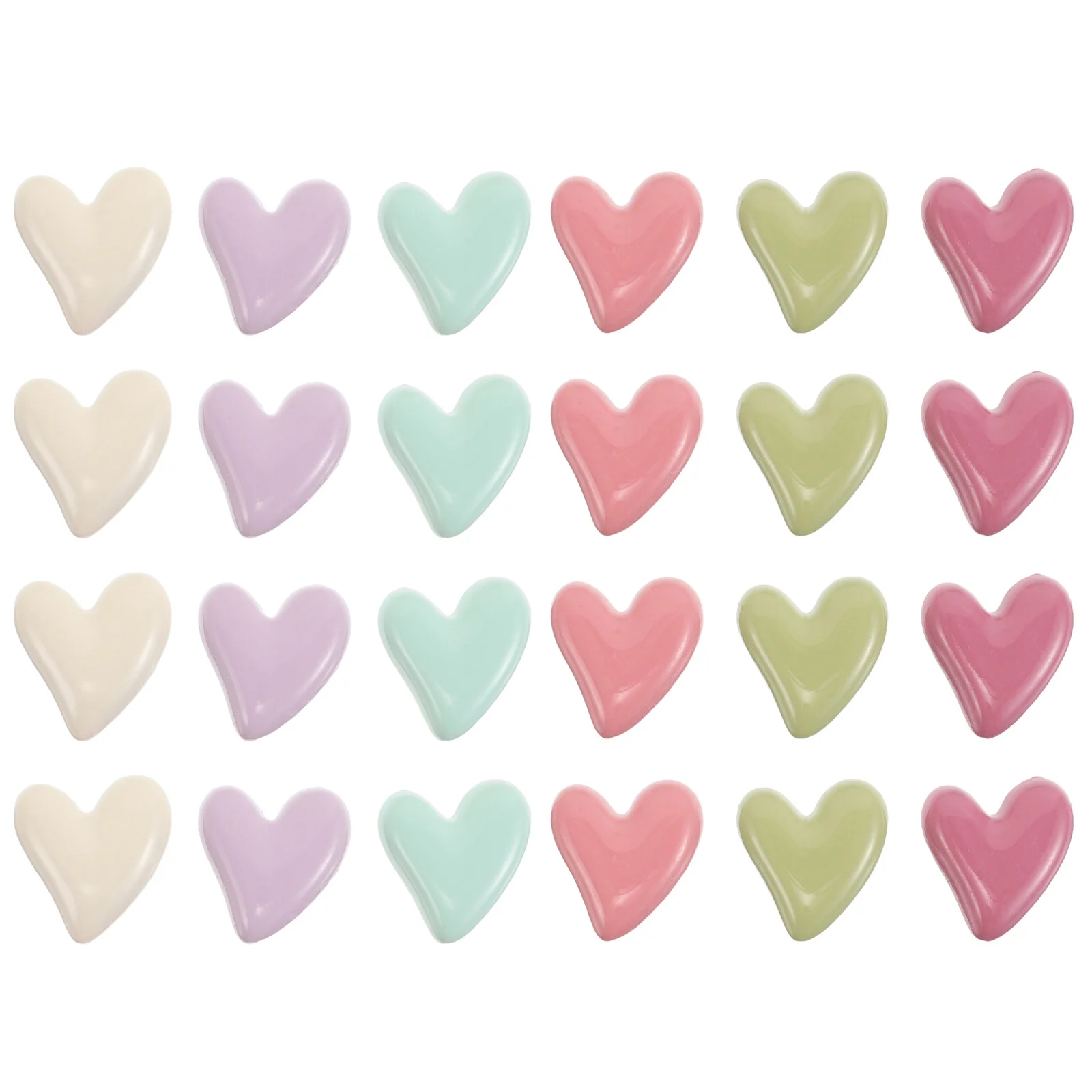 

24Pcs Heart-Shaped Macaron Color Magnets Vintage Electroplated Refrigerator Locker Office Kitchen Decorative Cute Magnetic Photo