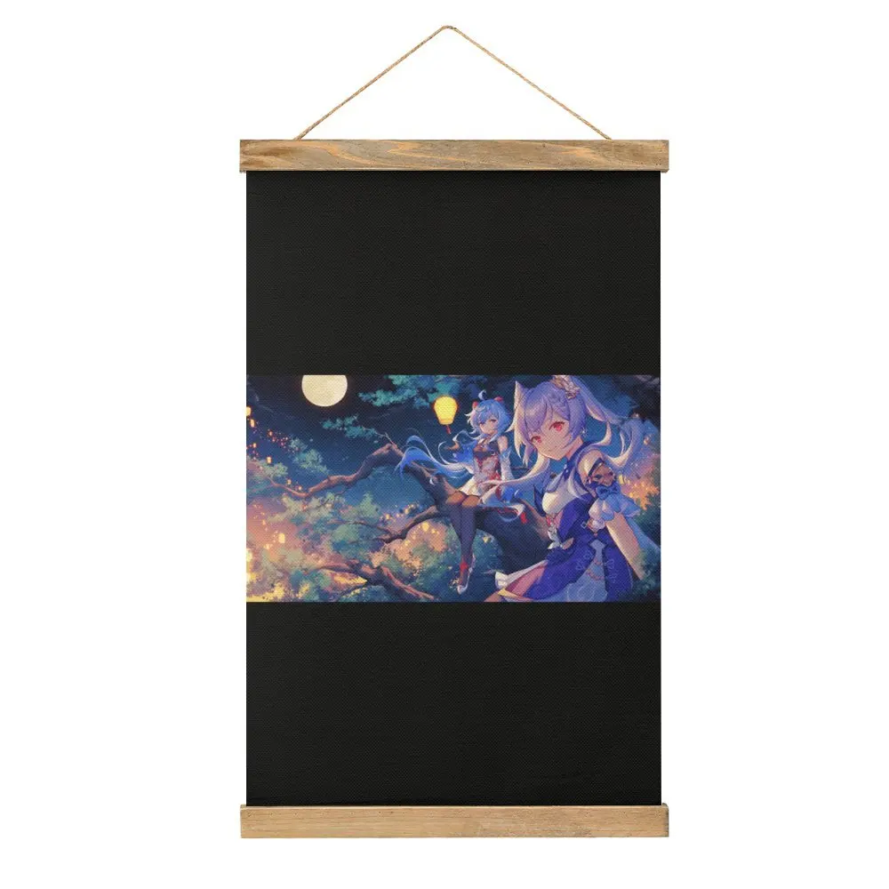 

Ganyu & Keqing Genshin Impact для картин, кухонная картина, подвесная картина на холсте, забавное украшение в стиле компьютерщика