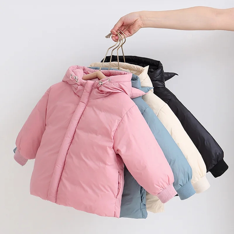 

2022 Winter Children's Down Jacket Children's Clothing Baby's Thick Hooded Top White Duck Down Coat Down Jacket