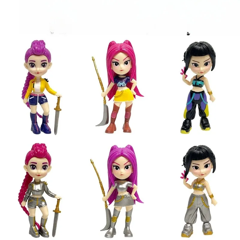K-pop Demon Hunters Blind Box Anime Figure Kid Party Cosplay Gaming Cartoon Huntrix Decorative Peripheral Model Christmas Gift