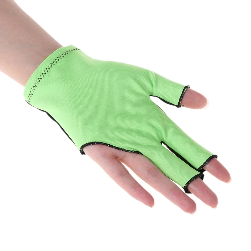 Man Women Elastic 3 Fingers Show Gloves for Billiard Shooters Pool Snooker Cue Sports, Wear on The Right or Left Hand