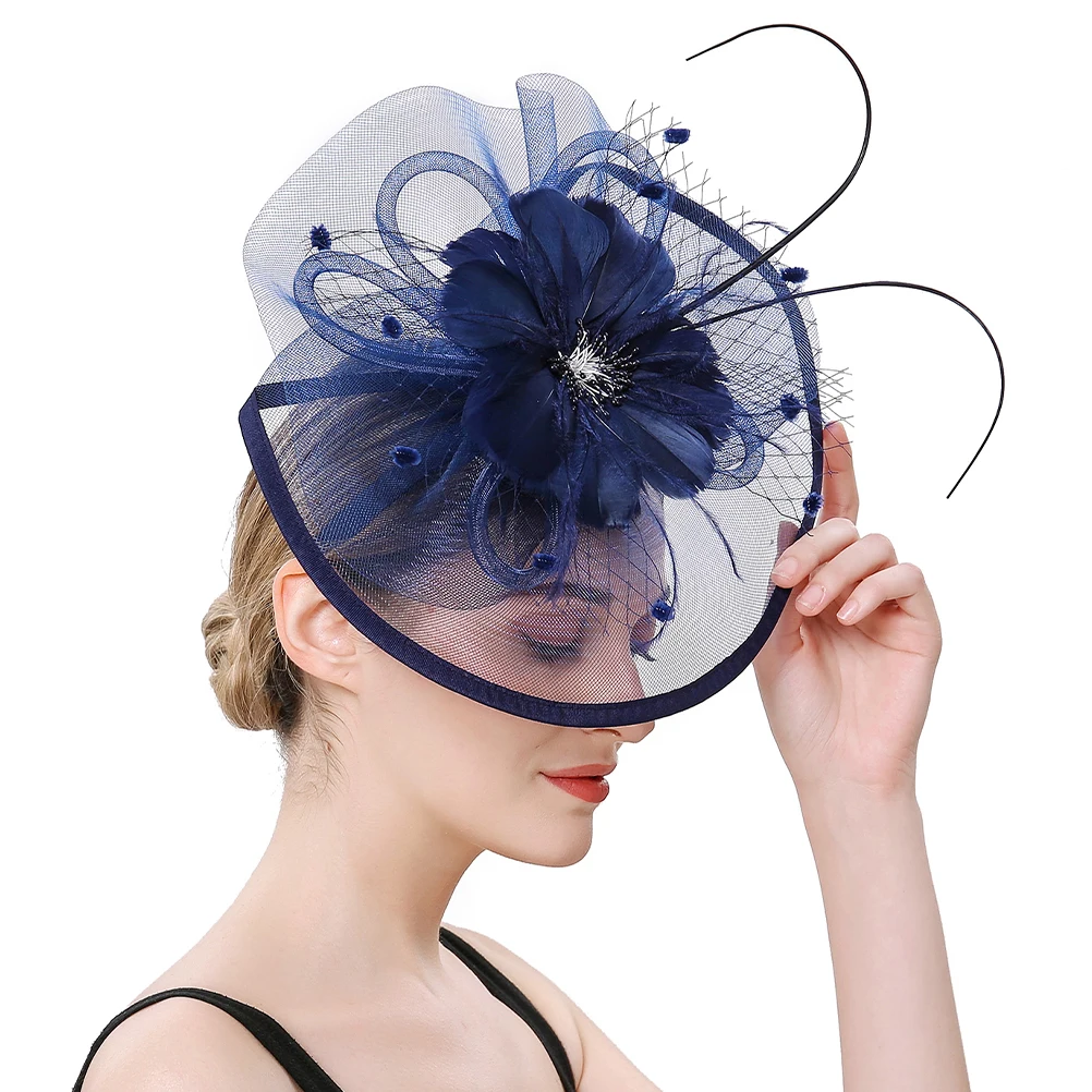 

Mesh Head Flower Women Hats Caps Headbands Abs Fashionable Dressy Wedding Tea Party Prom Accessories