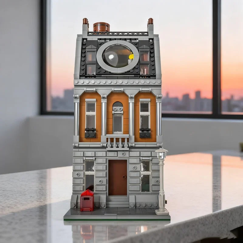 

1551 шт. MOC Magicans Hideout Sanctum Sanctorum Модель Строительные игрушечные блоки Креативный рождественский подарок Идея Образовательный кирпич на день рождения