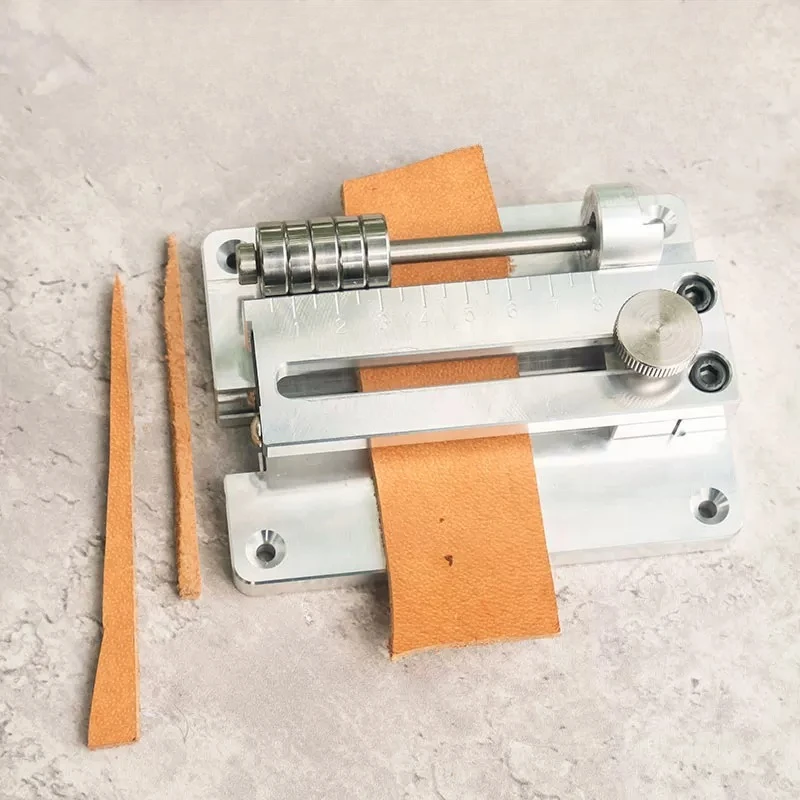 Aluminum Alloy Handmade Leather Goods Cutting Machine Leather Strip Rope Belt Cutter DIY Handmade Leather Craft Cutting Tool